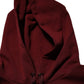 Maroon Embossed Logo Hooded Sweatshirt Sweater