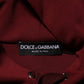 Maroon Embossed Logo Hooded Sweatshirt Sweater