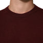 Maroon Cashmere Crew Neck Pullover Sweater