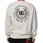 White DG Logo Crew Neck Sweatshirt Sweater