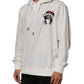 Off White Cotton Panda Hooded Sweatshirt Sweater