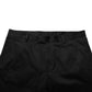 Black Cotton Stretch Casual Trouser Pants