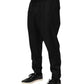 Black Drawstring Men Jogger Sweatpants Pants