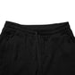 Black Cotton Mid Waist Casual Bermuda Short