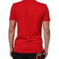 Red Goodluck 2023 Cotton Crew Neck T-shirt