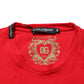 Red Goodluck 2023 Cotton Crew Neck T-shirt