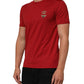 Red Crown Bee Cotton Short Sleeve T-shirt