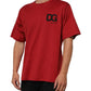 Red Logo Print Cotton Short Sleeve T-shirt