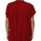 Maroon LogoCrown Cotton Half Sleeve T-shirt