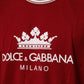 Maroon LogoCrown Cotton Half Sleeve T-shirt