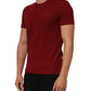 Maroon Logo Crew Neck Short Sleeve T-shirt