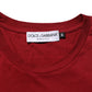 Maroon Logo Crew Neck Short Sleeve T-shirt