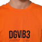 Orange DGVIB3 Crew Neck Short Sleeves T-shirt