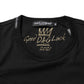 Black Goodluck 2021 Cotton Crew Neck T-shirt