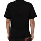 Black Logo Print Cotton Crew Neck  T-shirt