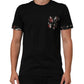 Black Musical Print Cotton Crew Neck T-shirt