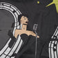 Black Musical Print Cotton Crew Neck T-shirt