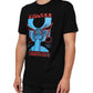 Black Musical Print Cotton Crew Neck T-shirt
