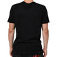 Black Musical Print Cotton Crew Neck T-shirt