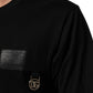 Black Logo Plaque Cotton Crew Neck T-shirt
