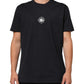 Black Logo Compass Cotton Crew Neck T-shirt