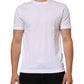 White Cotton Crew Neck Short Sleeves