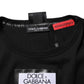 Black DGRoyals Cotton Men Crew Neck IT T-shirt