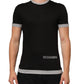 Black Cotton Logo Print Men Crew Neck T-shirt