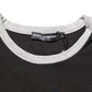 Black Cotton Logo Print Men Crew Neck T-shirt