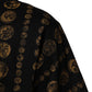 Black Cotton Coin Print Crew Neck T-shirt