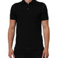 Black Cotton Graphic Print PoloShirt T-shirt