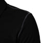 Black Cotton Graphic Print PoloShirt T-shirt