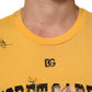 Yellow Secret Graden Floral Cotton Crew Neck T-shirt