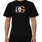 Black Logo Print Cotton Men Crew Neck T-shirt