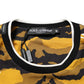 Multicolor Leopard Palm Leaf Men Crew Neck T-shirt