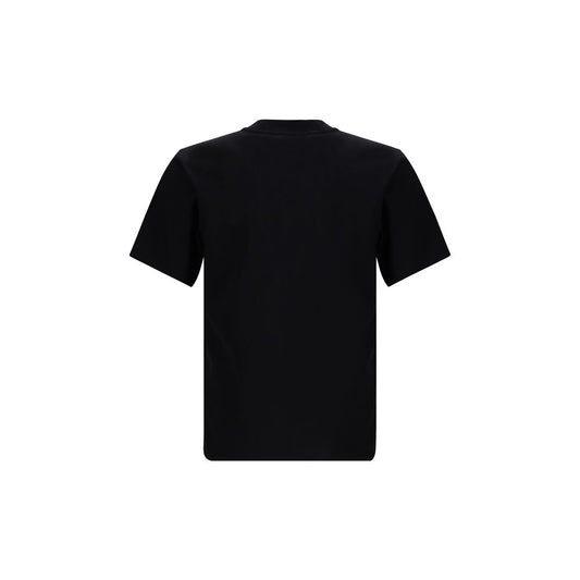 Checked logo cotton T-shirt