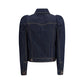 Denim Jacket with pointed shoulders