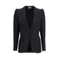Black single-breasted jacket