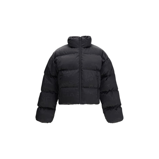 Cropped Puffer Jacket with logo motif