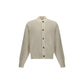 Embroidered Virgin Wool Cardigan