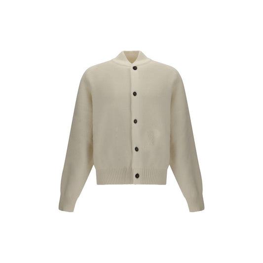 Embroidered Virgin Wool Cardigan