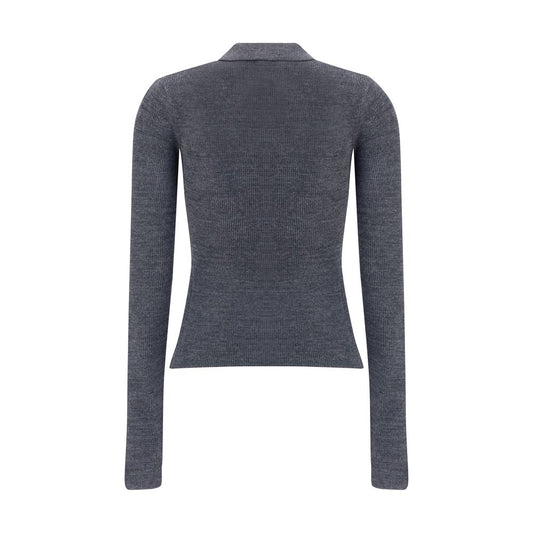 Print polo Sweater
