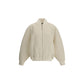 The Le Blouson Pilu Jacket in white alpaca Wool