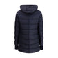 Hooded Down Jacket in dark blue