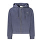 Blue Cotton Women Sweater