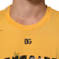 Yellow Secret Graden Floral Cotton CrewNeck T-shirt