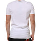 White Cotton Round Neck Men Underwear T-shirt