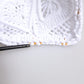 White Cordonetto Lace Beatrice Tote Shopping Bag