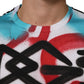 White Graffiti Crew Neck Short Sleeves T-shirt