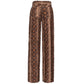 Brown Cotton Jeans & Pant